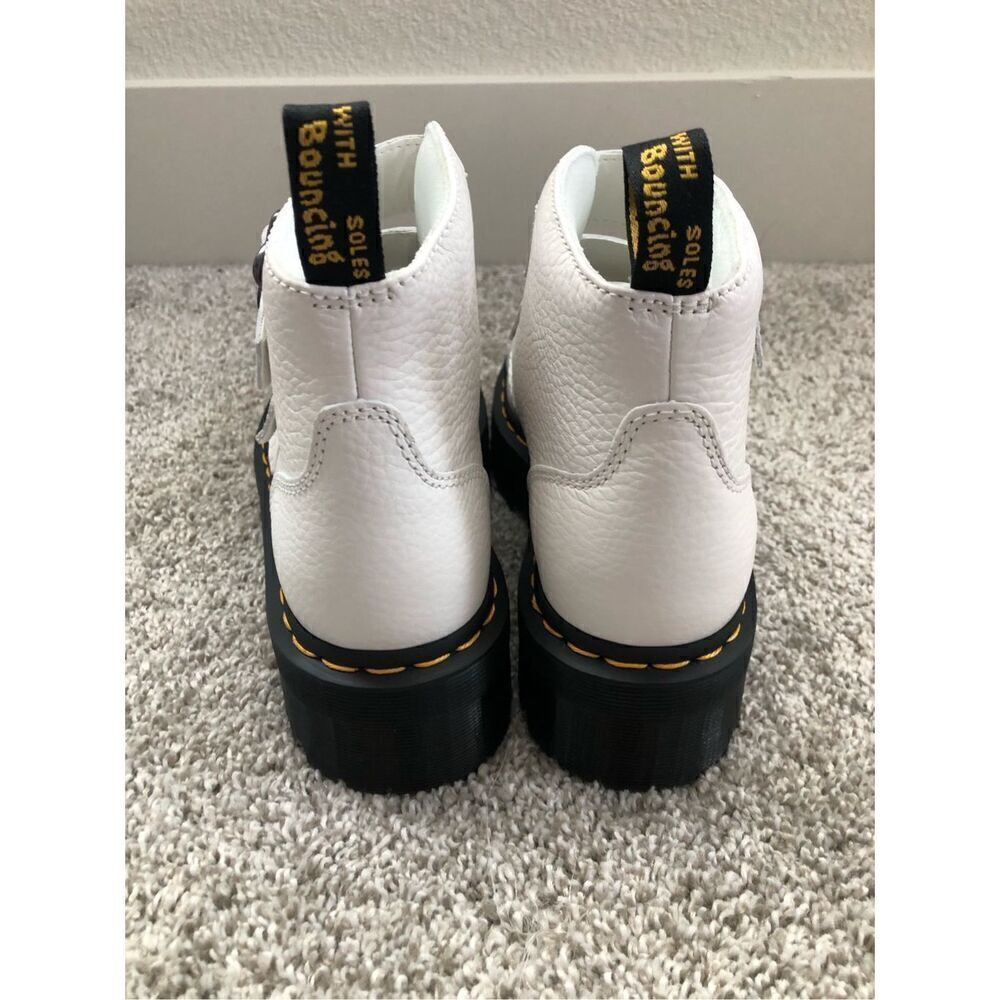 Dr Martens Devon Flower Quad Boots Women's Size 8 - Picture 3 of 7